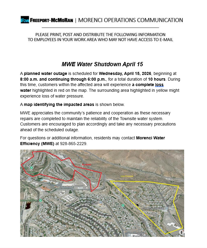 Water shutdown